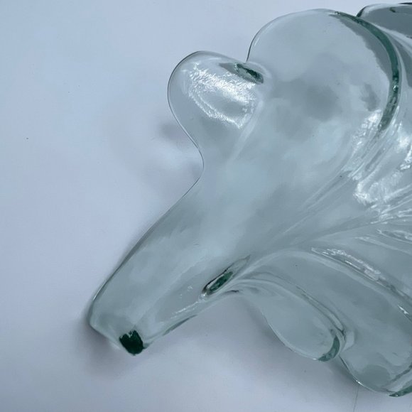 Dining Large Oak Leaf Dish Recycled Glass Made In Spain Vidrios San